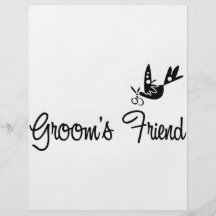ToonDoveGroomsFriendblk Tarjetón
