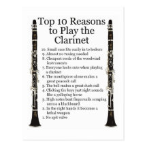 Top 10 del Clarinet Tarjetas Postales