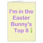 Top 8 de Pascua Bunnys Felicitacion