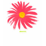 Top del arte: Margarita rosada clásica. Rosa. Mang camisetas