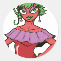 Top del chica del chile etiquetas  