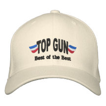 Top Gun bordó el gorra Gorras Bordadas