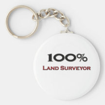 Topógrafo de la tierra del 100 por ciento llaveros