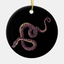 Torcer la serpiente ornamento de navidad