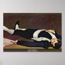 Toreador muerto de Manet Eduardo Posters