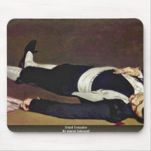 Toreador muerto de Manet Eduardo Tapete De Ratón