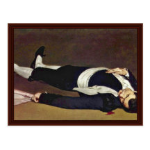Toreador muerto de Manet Eduardo Tarjeta Postal