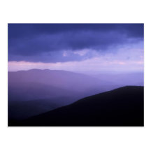 Tormenta Berkshires de la tarde de Greylock del so Postal
