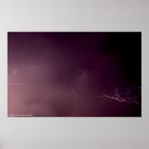 Tormenta de la iluminación del poster - foto cerca