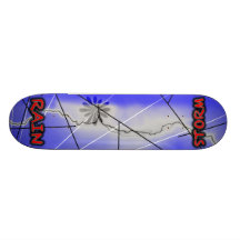 Tormenta de la lluvia tablas de patinar