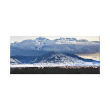 Tormenta de la montaña lona envuelta para galerias