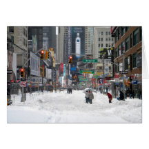 Tormenta New York City 12/26/10 de la nieve del in Tarjeton