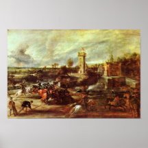 Torneo en un castillo de Rubens Peter Paul Poster