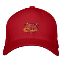 Toro Espana Bull bordó diseño del casquillo Gorras De Beisbol Bordadas