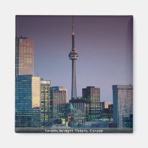 Toronto, por noche, Ontario, Canadá Imán De Frigorifico