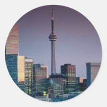 Toronto, por noche, Ontario, Canadá Pegatinas