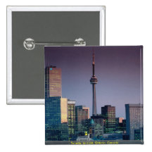 Toronto, por noche, Ontario, Canadá Pins