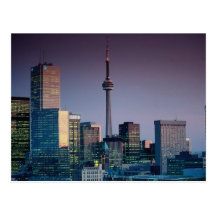 Toronto, por noche, Ontario, Canadá Postales