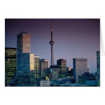 Toronto, por noche, Ontario, Canadá Tarjetas