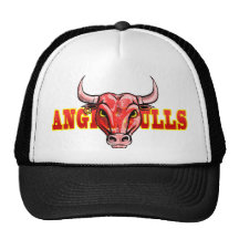 Toros enojados gorros  