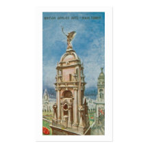 torre británica de la tubería de los artes aplicad tarjetas de visita