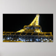 Torre de Eifel en la noche Impresiones