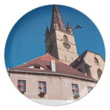 Torre de iglesia evangélica, Sibiu Platos De Comidas
