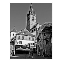 Torre de iglesia evangélica, Sibiu Postales