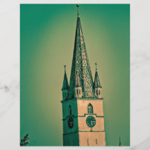 Torre de iglesia evangélica tarjetas informativas