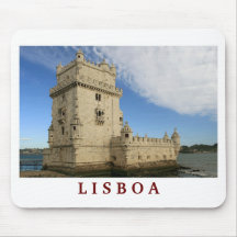 "Torre de mousepad de Belem, Lisboa" Alfombrillas De Ratón