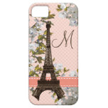 Torre Eiffel con monograma iPhone 5 Case-Mate Protectores
