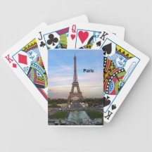 Torre Eiffel de Francia París (nueva) (St.K) Baraja De Cartas