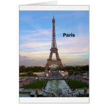 Torre Eiffel de Francia París (por St.K) Tarjeta