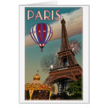 Torre Eiffel del vintage Tarjeta