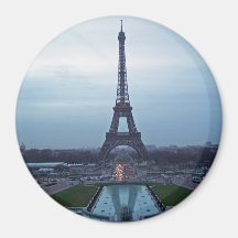 Torre Eiffel en el amanecer Imanes
