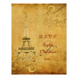 Torre Eiffel + remolinos que casan invitaciones Comunicado