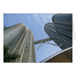 torres gemelas de Petronas altas Tarjetas