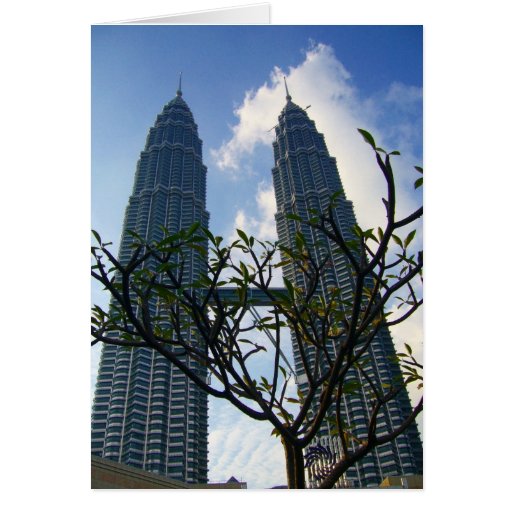 torres gemelas de Petronas Tarjetón