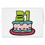 Torta de cumpleaños de 21 años felicitaciones