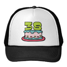Torta de cumpleaños de 38 años gorra