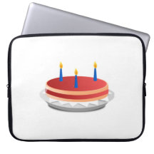 Torta de cumpleaños funda ordendadores