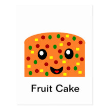 Torta de la fruta tarjetas postales