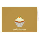 Torta de zanahoria Notecard personalizado magdalen Felicitación