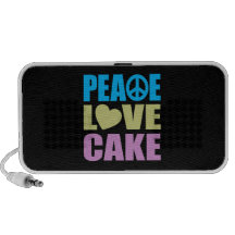 Torta del amor de la paz laptop altavoz
