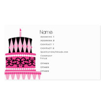 Torta del fiesta plantilla de tarjeta personal