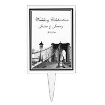 Torta del puente de Brooklyn del horizonte de NYC  Decoraciones De Tartas