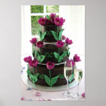 Torta-Impresión 3. del boda Poster