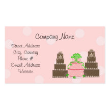 Tortas del diseñador tarjeta de visita