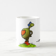 tortuga-amor tazas de café