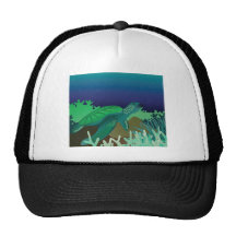 Tortuga de Hawaii de la bahía de Hanauma Gorro De Camionero